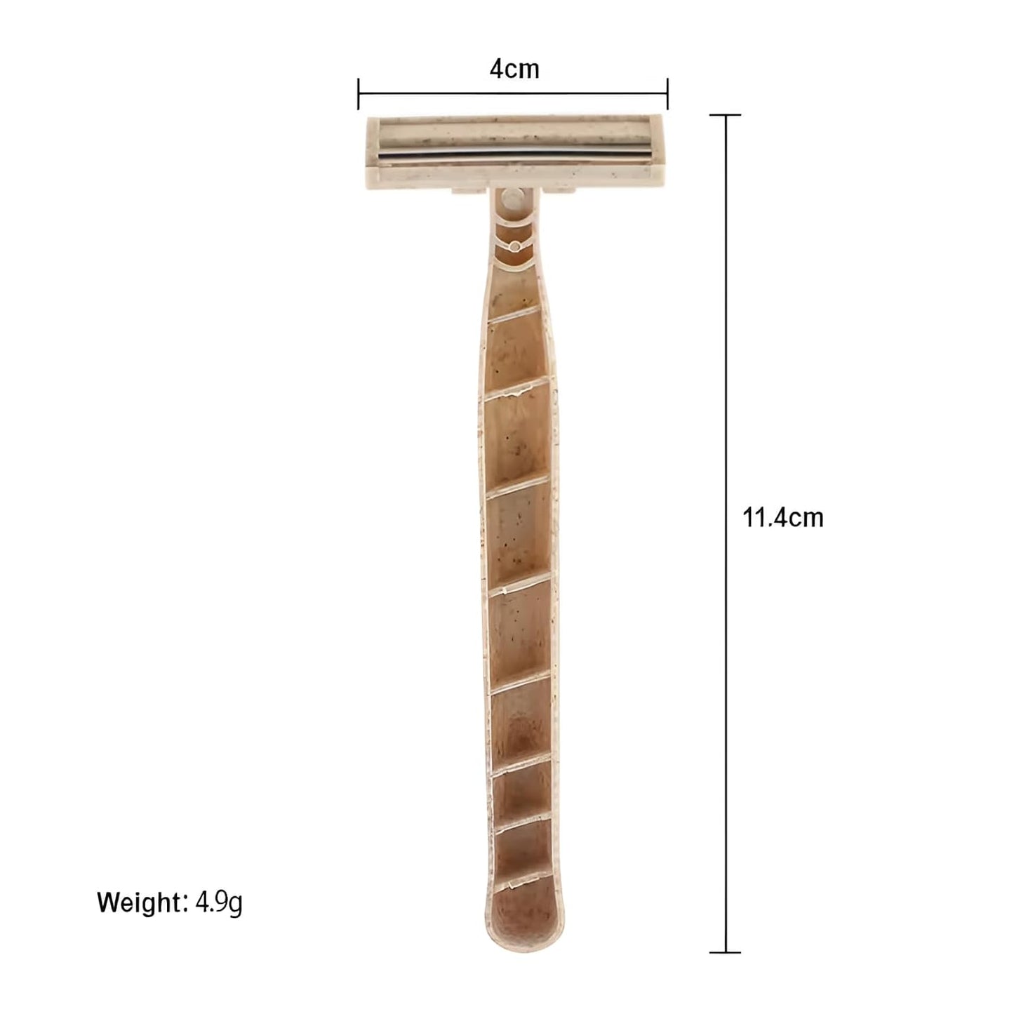 Disposable Razors Bulk for Men & Women – Twin Blade Unisex Shavers – Eco-Friendly, Biodegradable, Non-Toxic, Made from Recycled Wheat Straw (Pack of 2) (100)