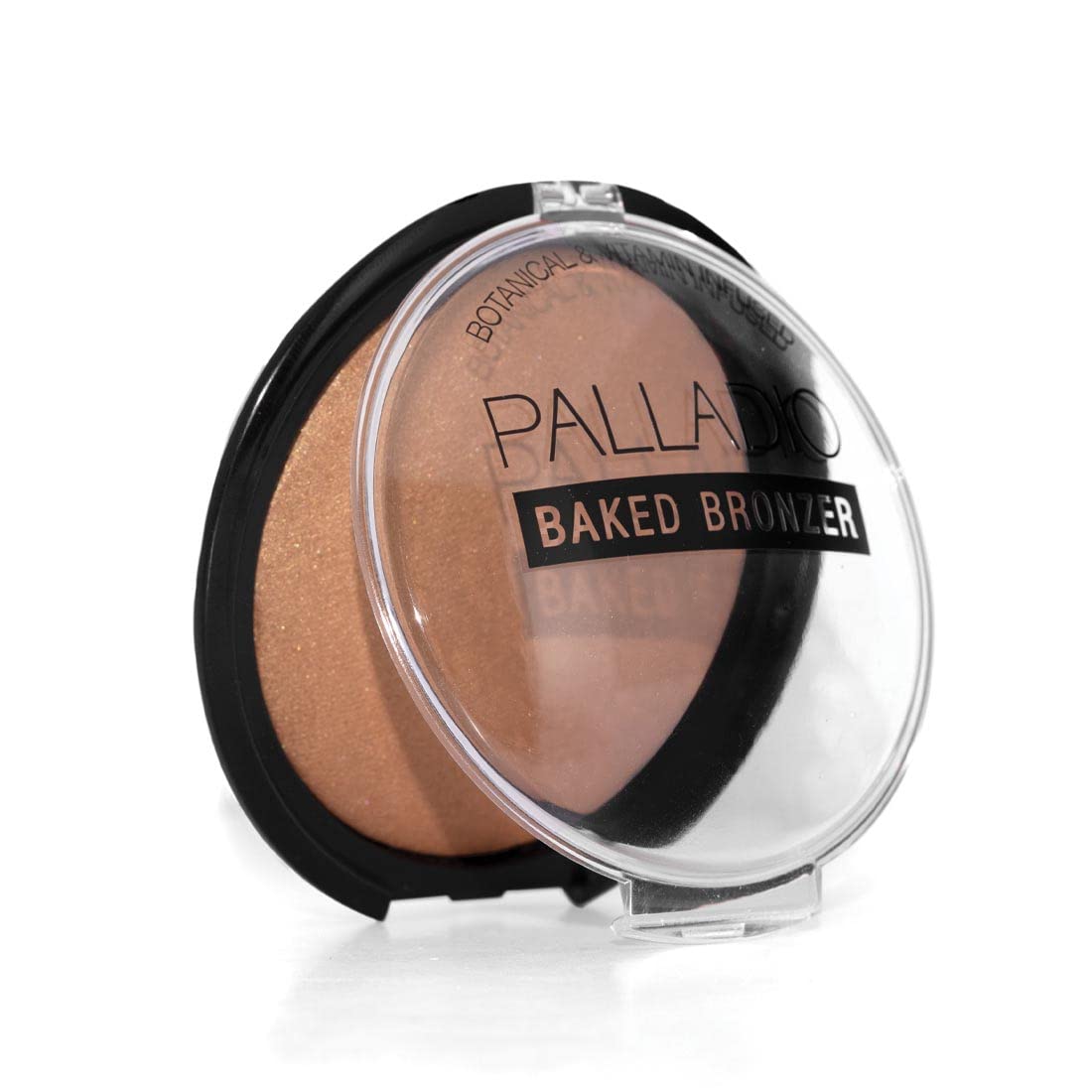 Palladio Baked Bronzer, Highly Pigmented and Easy to Blend, Shimmery Bronzed Glow, Use Dry or Wet, Lasts all day long, Provides Rich Tanning Color Finish, Powder Compact, Caribbean Tan