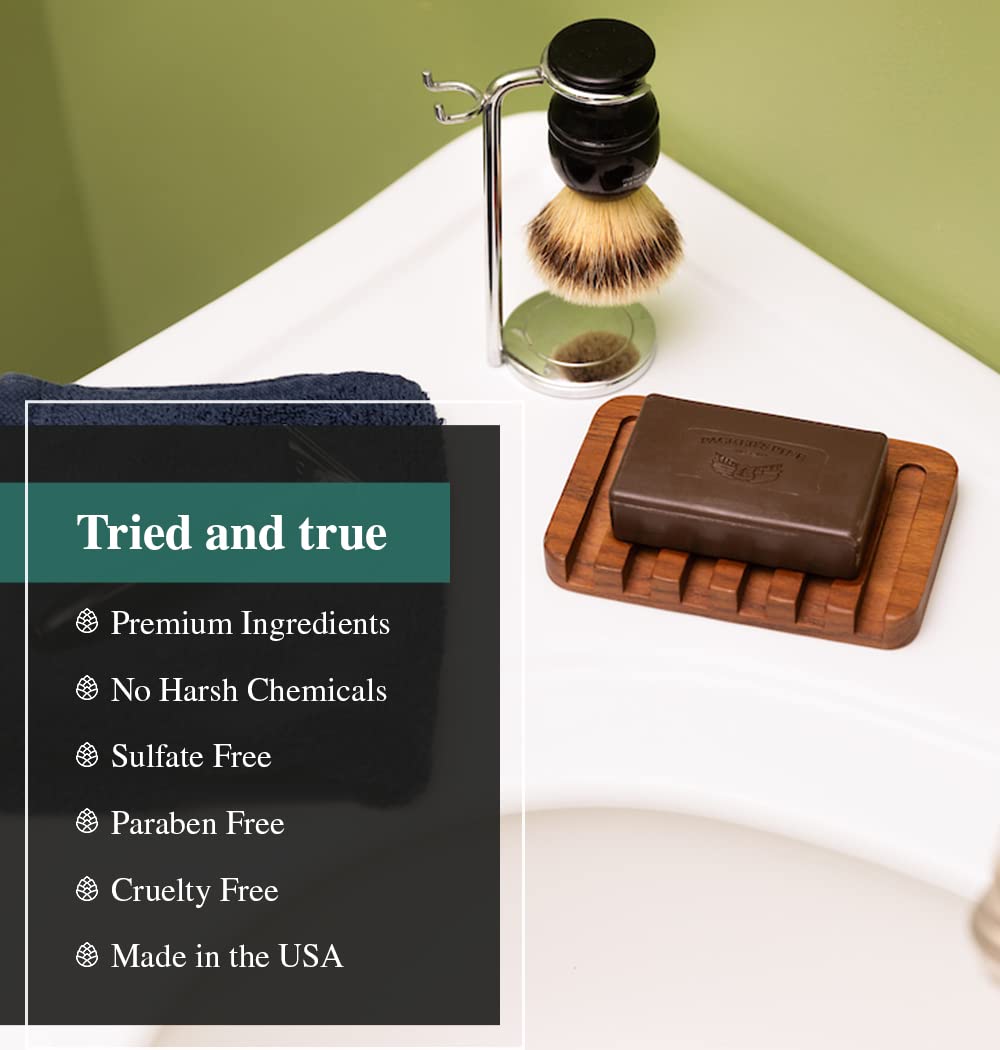 Packer's Pine Tar Soap | The Original Mens Body Soap Made With Natural Pine Tar and Pine Oils | All Natural Mens | Paraben, Sulfate, and Creosote Free - Regular, 3.2 Ounce (Pack of 6)