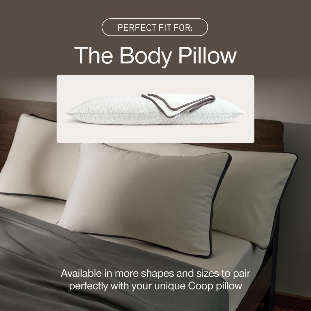 Coop Home Goods Ultra-Tech Body Pillow Protector for Memory Foam Pillows, Waterproof, Body Pillow Covers, Oeko-Tex Certified, Breathable, Zippered Covers, Machine Washable