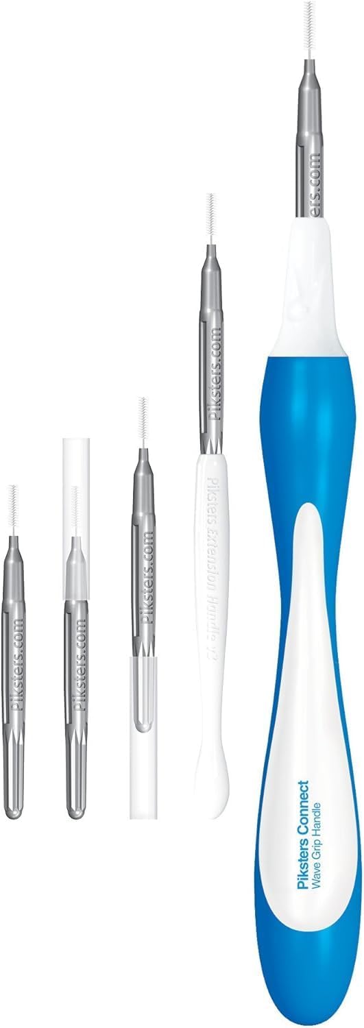 Piksters Interdental Brushes, Size 0, Grey Handle