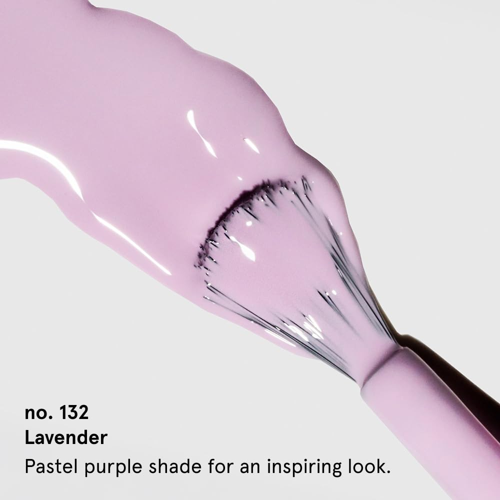 gitti Plant-based Nail Polish I Non-Toxic, 30-Free, Based On Natural Origin Ingredients, Cruelty-Free, Vegan, High Performance Colors, Glossy Finish, Shade no. 132 Lavender (0.5 fl oz)