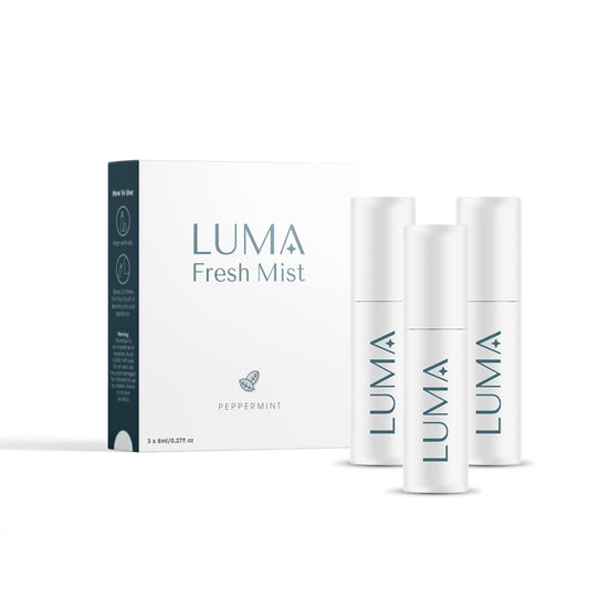 Luma Breath Mist Spray – 3 Pack – Instant Fresh Breath Spray with Mint Flavor – Sugar-Free & Alcohol-Free – Long-Lasting Portable Breath Freshener for Travel, Office, or Daily Oral Care