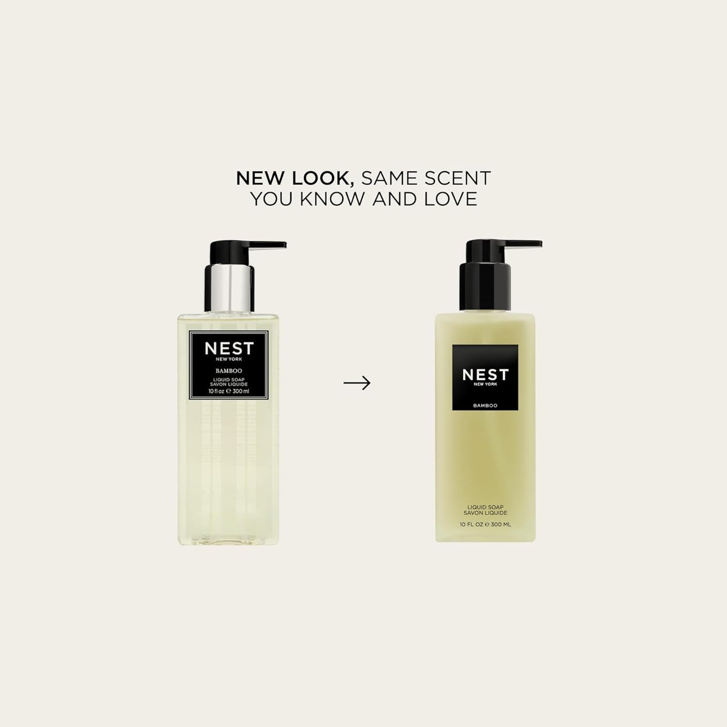 NEST New York Liquid Soap, Bamboo - 10 fl oz - Cleanses & Nourishes Skin - Approx. 300 Pumps Per Bottle - Gluten Free & Cruelty Free