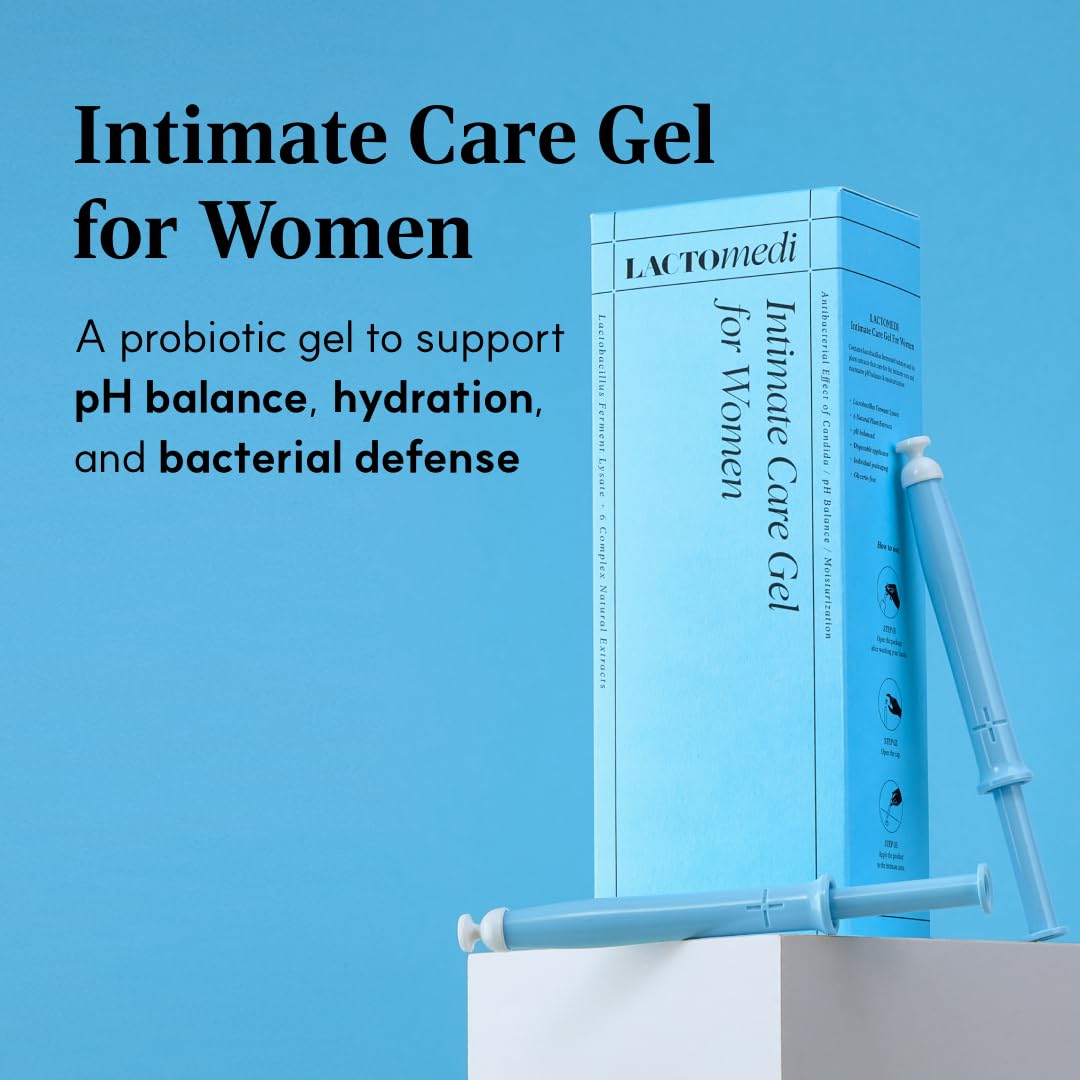 LACTOMEDI Intimate Care Gel | 5-Day Intensive Care Package | Vaginal Probiotics Applicator | Yeast Infection Care | BV Gel | pH Balance Gel | Itchiness and Unpleasant Odor | 1Box x 5pcs