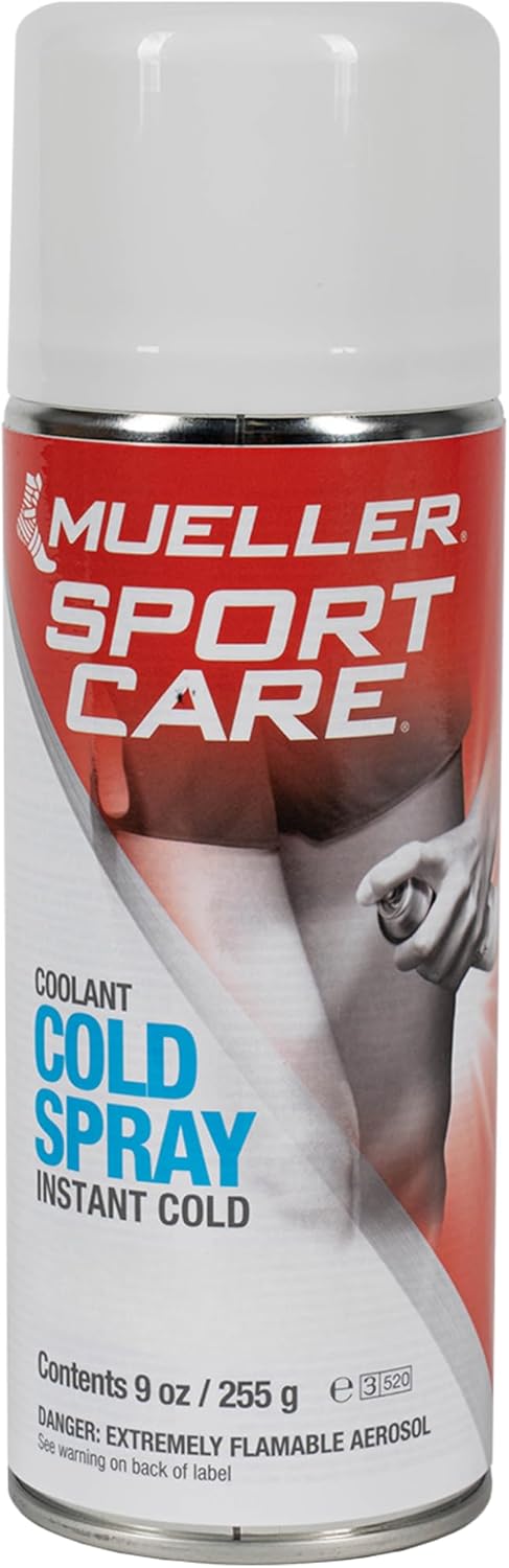 MUELLER Sports Medicine Coolant Cold Spray, Pain Relieving Athletic Spray for Pain & Swelling, First Aid, 9 Ounces