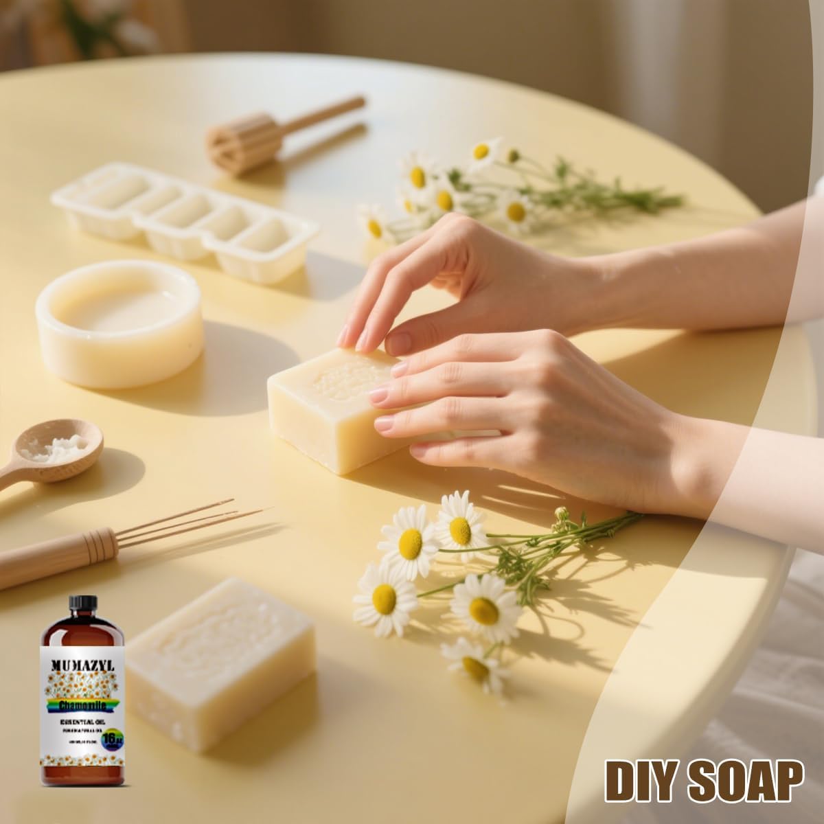 Chamomile Essential Oil, Chamomile Oil 16 Fl Oz 480ML for Diffuser Humidifier Yoga Cleaning DIY Candle Soap Making Essential Oils