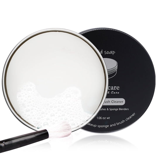 DUcare Makeup Brush Cleaner Shampoo Soap Solid Brush Cleaning Mat Removes Cosmetic Color Brush Cleaner Pad for Cleaning Makeup Sponges Brushes