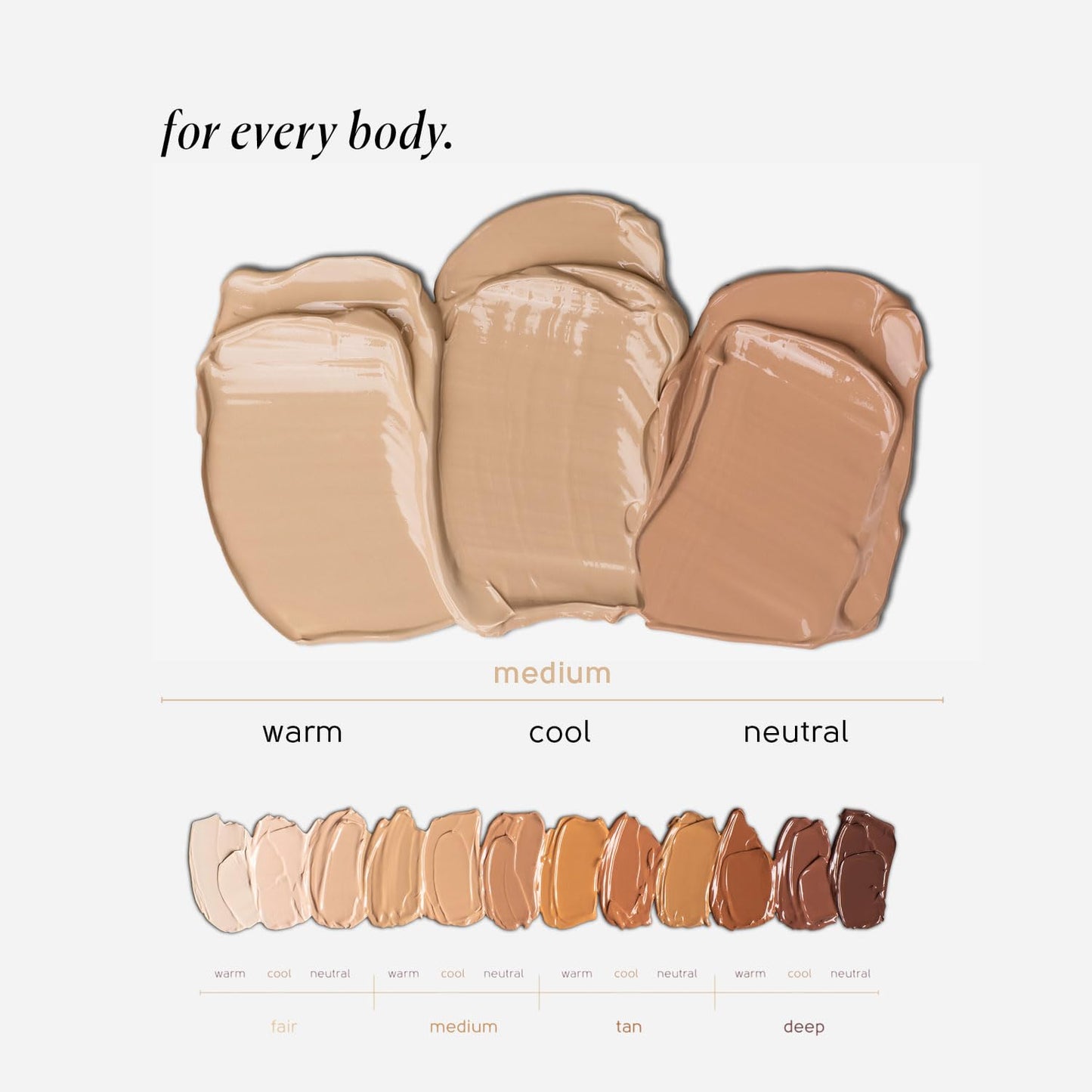 Tinge Tint Body Makeup, Up to 48 Hours, Medium Coverage Cream With Amino Acids, Hyaluronic Acid & Lysine, Semi Matte Finish, Water & Transfer Resistant, 3.38 Fl Oz Tube - Medium Warm