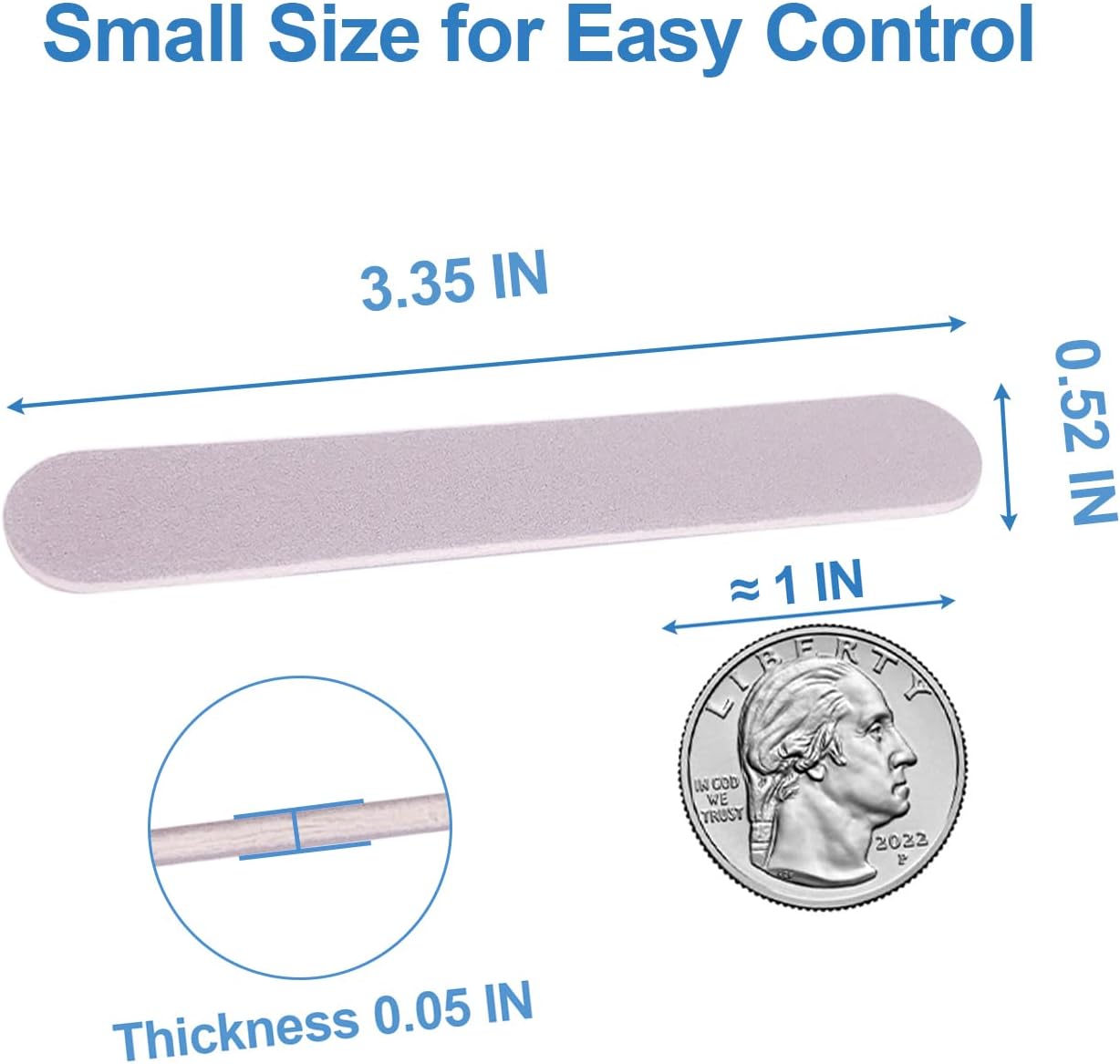 Mini Nail Files Bulk (100 Pcs), Double Sided Emery Board Nail File for Nature Nails, Manicure Tool Set Disposable Colorful Nail File for Home Salon Use Travel Size Men Women Kids Wood Board