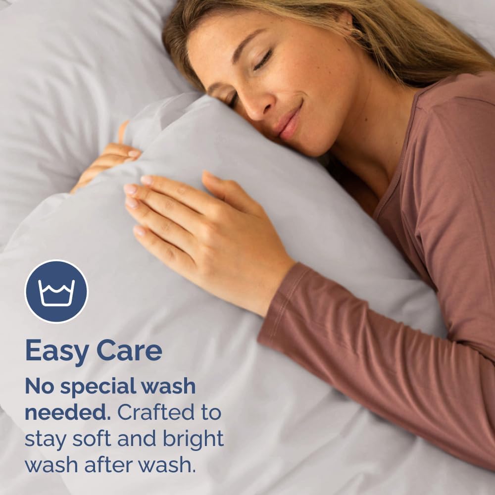 King Pillow Cases Set of 10 - Ultra Soft Hotel Quality Pillowcase Covers - Comfy. Cozy & Wrinkle Free - Shrink, Stain and Fade Resistant - Machine Washable Pillow Protectors - 10 Pcs Set - Light Grey