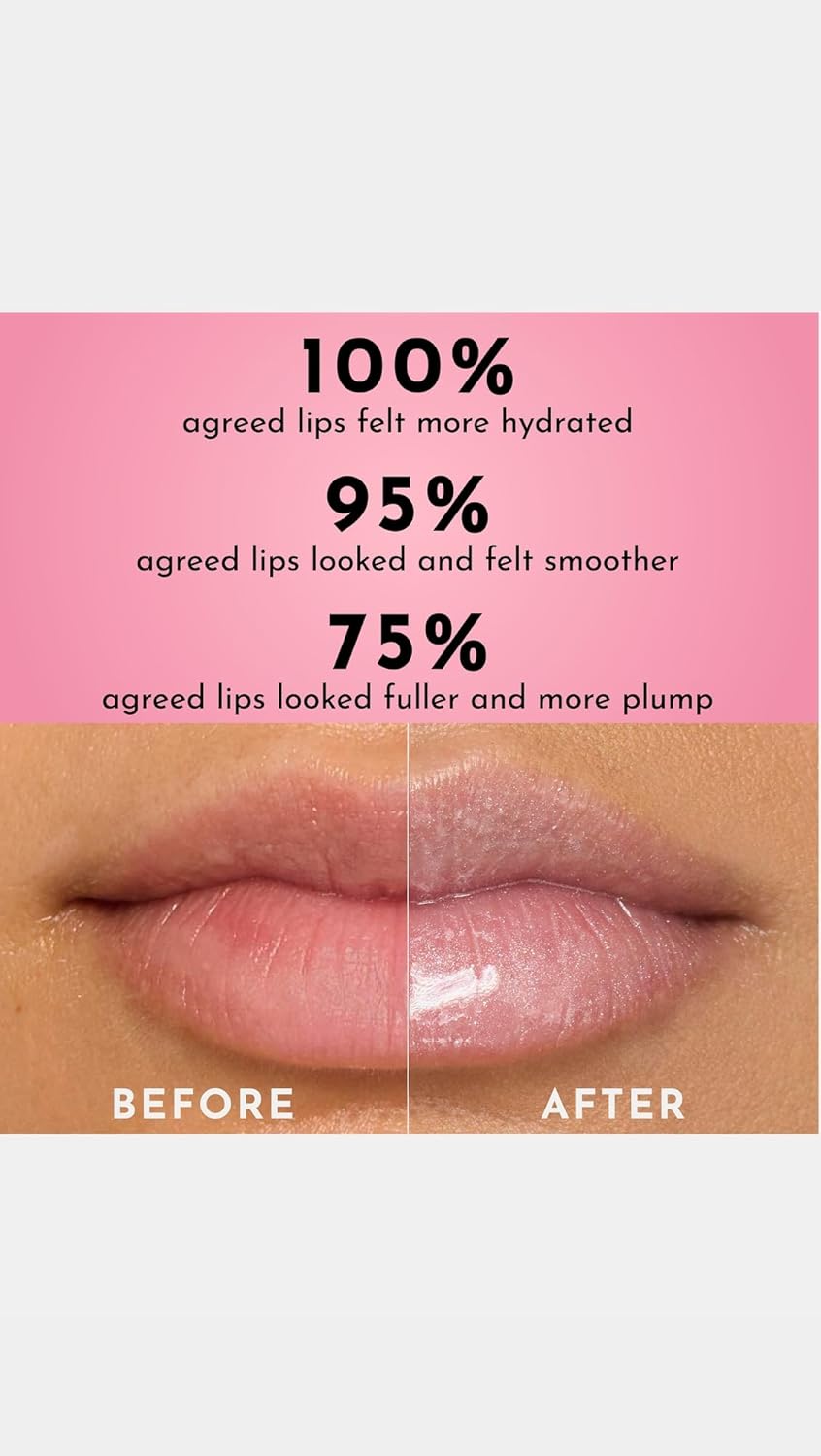 Lawless Women's x LoveShackFancy Forget The Filler Lip Plumping Gloss, Blooming Heirloom, Pink, 0.11 Ounce