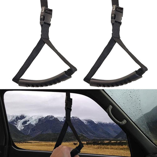 DSkoiph 2 Pack Car Grab Handle Adjustable Safety Handle Vehicle Nylon Grip Car Assist Device