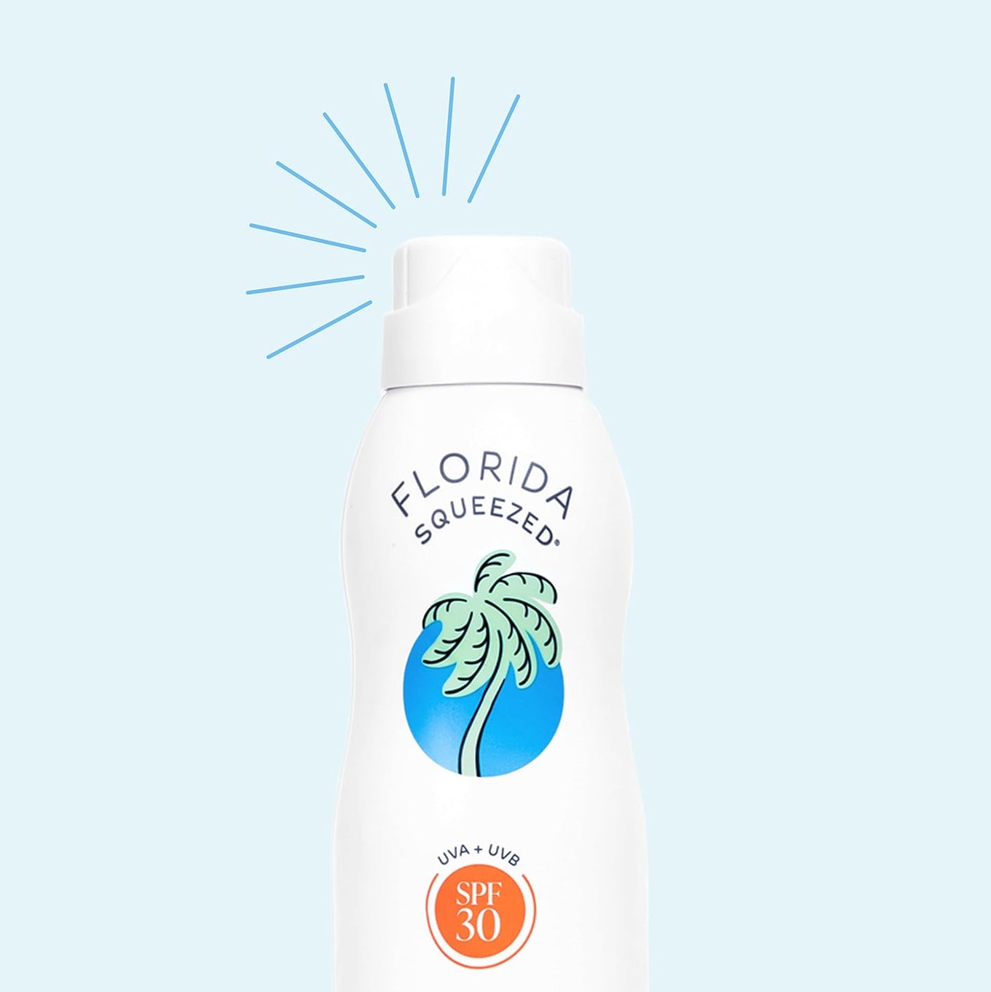 Florida Squeezed SPF 30 Sunscreen Water Resistant Spray|6oz|Vegan and Hawaii 104 Reef Act Compliant (Octinoxate & Oxybenzone Free) Broad Spectrum Moisturizing Sunscreen. Paraben & Phthalate Free.