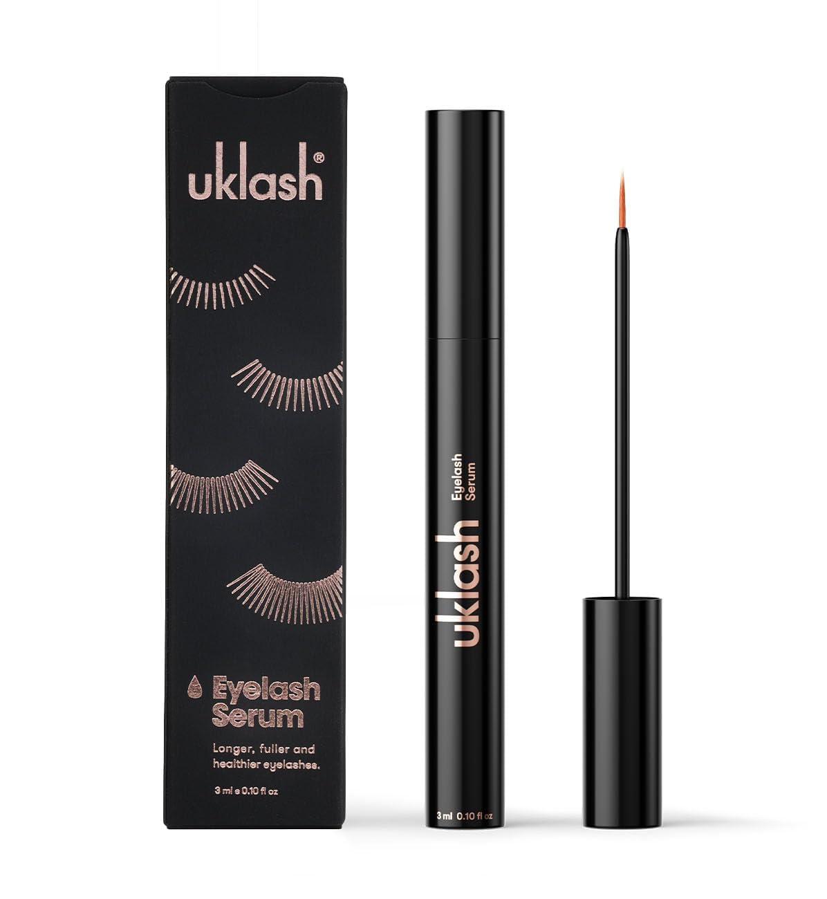 UKLASH Eyelash Growth Serum - #1 Rated Lash Serum for Longer, Fuller Lashes - Formula for Naturally Longer Lashes and Extensions - Vegan & Cruelty-free