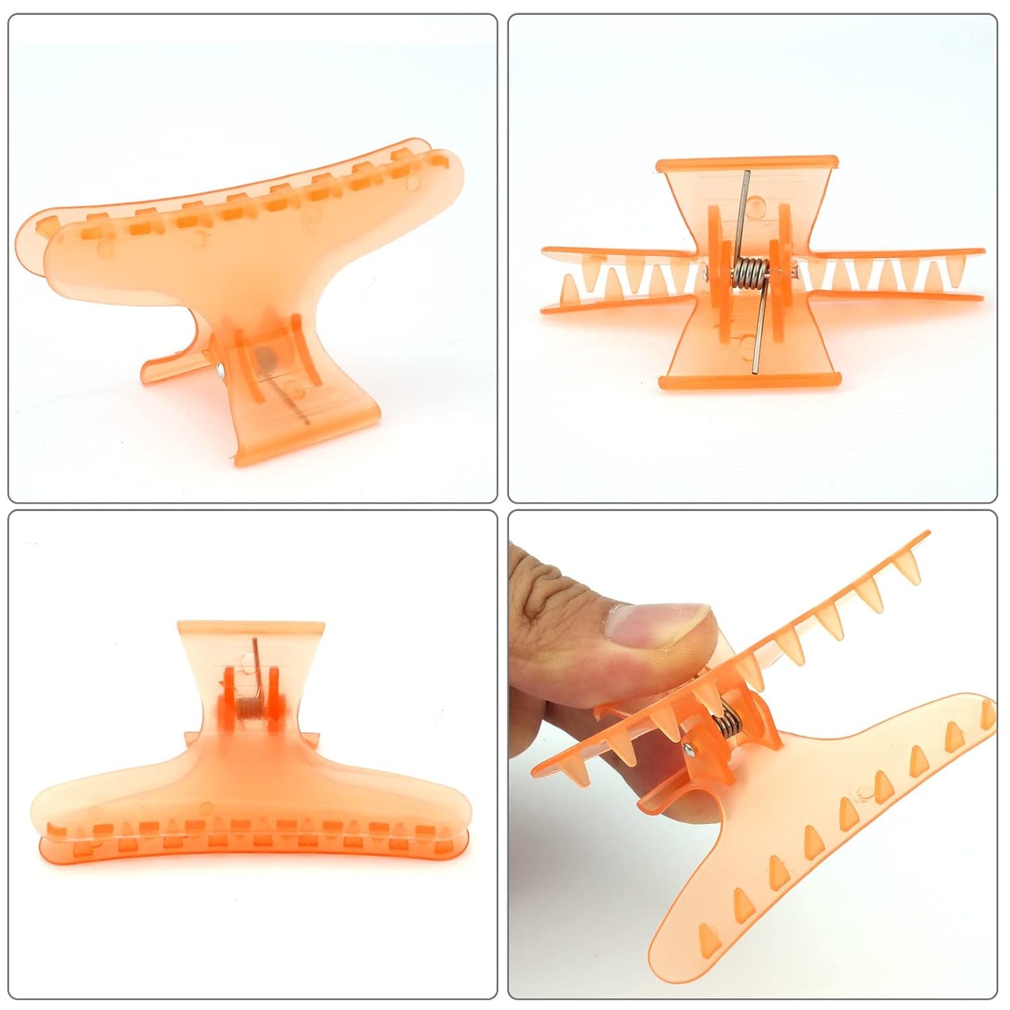 Ondder Butterfly Hair Claws and Pro Salon Clips for Styling, Sectioning, Cutting, Coloring - Hair Accessories for Women, Girls, Men