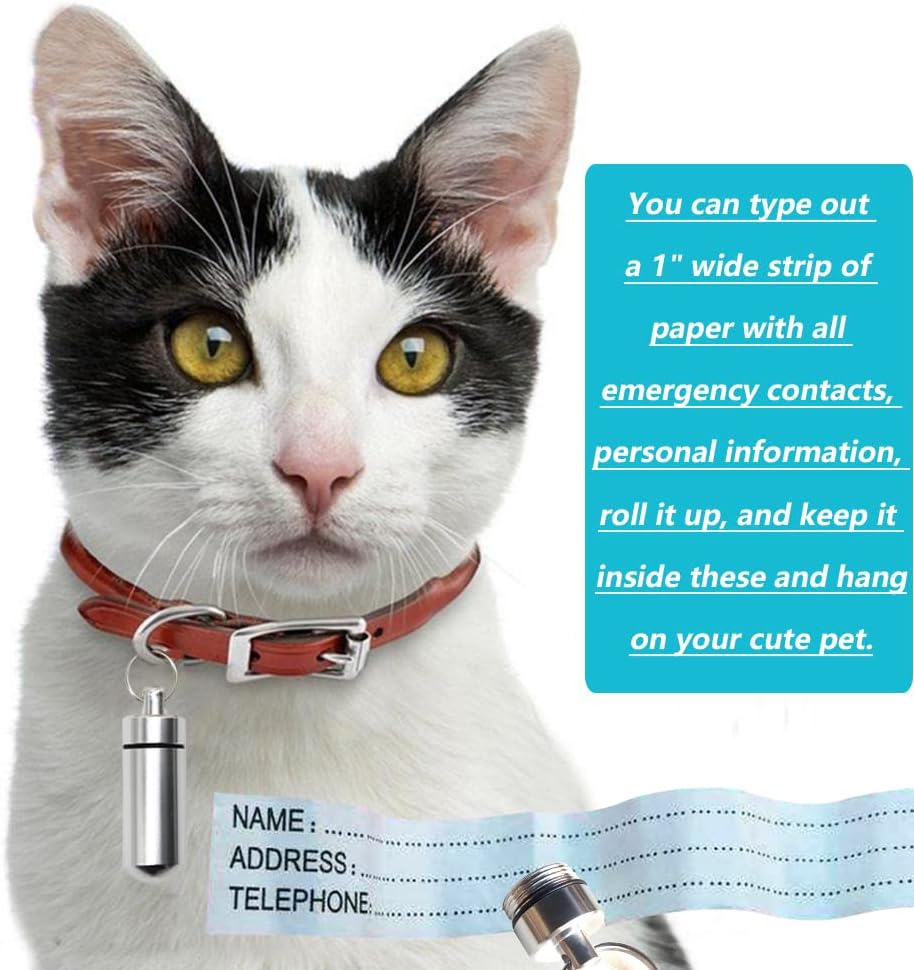 5 Packs Mini Keychain Pill Holder Fob, EFFIET Waterproof Portable Tablets Container Case Aluminum Outdoor Camping Emergency Pill Capsule Box Bottle