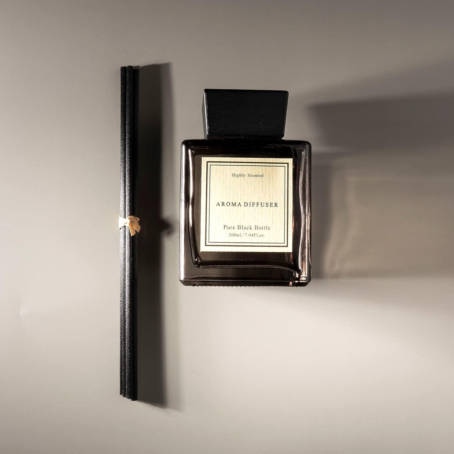 XEPTLE Luxury Scent Diffuser for Large Rooms, Hotel Collection Oil Diffuser, Citrus Oasis, 7.04 oz, Long-Lasting Scent, Hotel Air Freshener Minimalist Design - Black