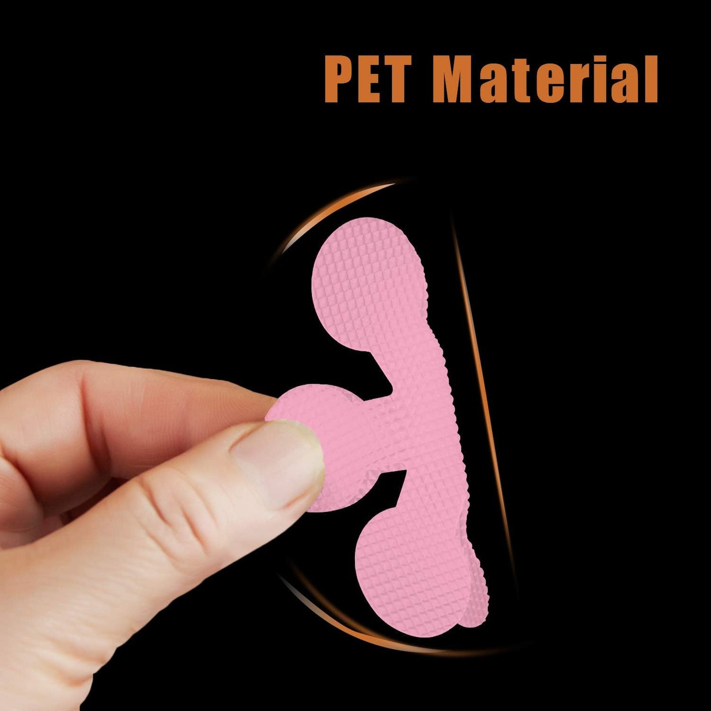 Bathtub Stickers Non-Slip, 24 PCS Safety Shower Treads Adhesive Appliques with Premium Scraper (Pink)