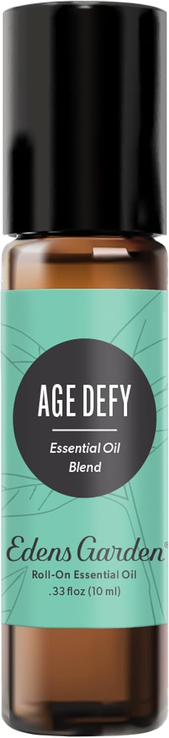 Edens Garden Age Defy Essential Oil Roll-On Blend- 100% Pure Premium Grade, Natural, Therapeutic, Aromatherapy, Kid & Skin Safe, The Best for Body, Relaxation, Face Pre-Diluted 10 ml (.33 fl oz)
