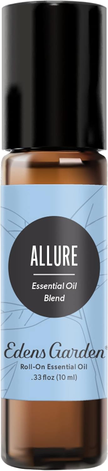 Edens Garden Allure Essential Oil Roll-On Blend- 100% Pure Premium Grade, Natural, Therapeutic, Aromatherapy, Kid & Skin Safe, The Best for Gifts, Relaxation, Tension Pre-Diluted 10 ml (.33 fl oz)