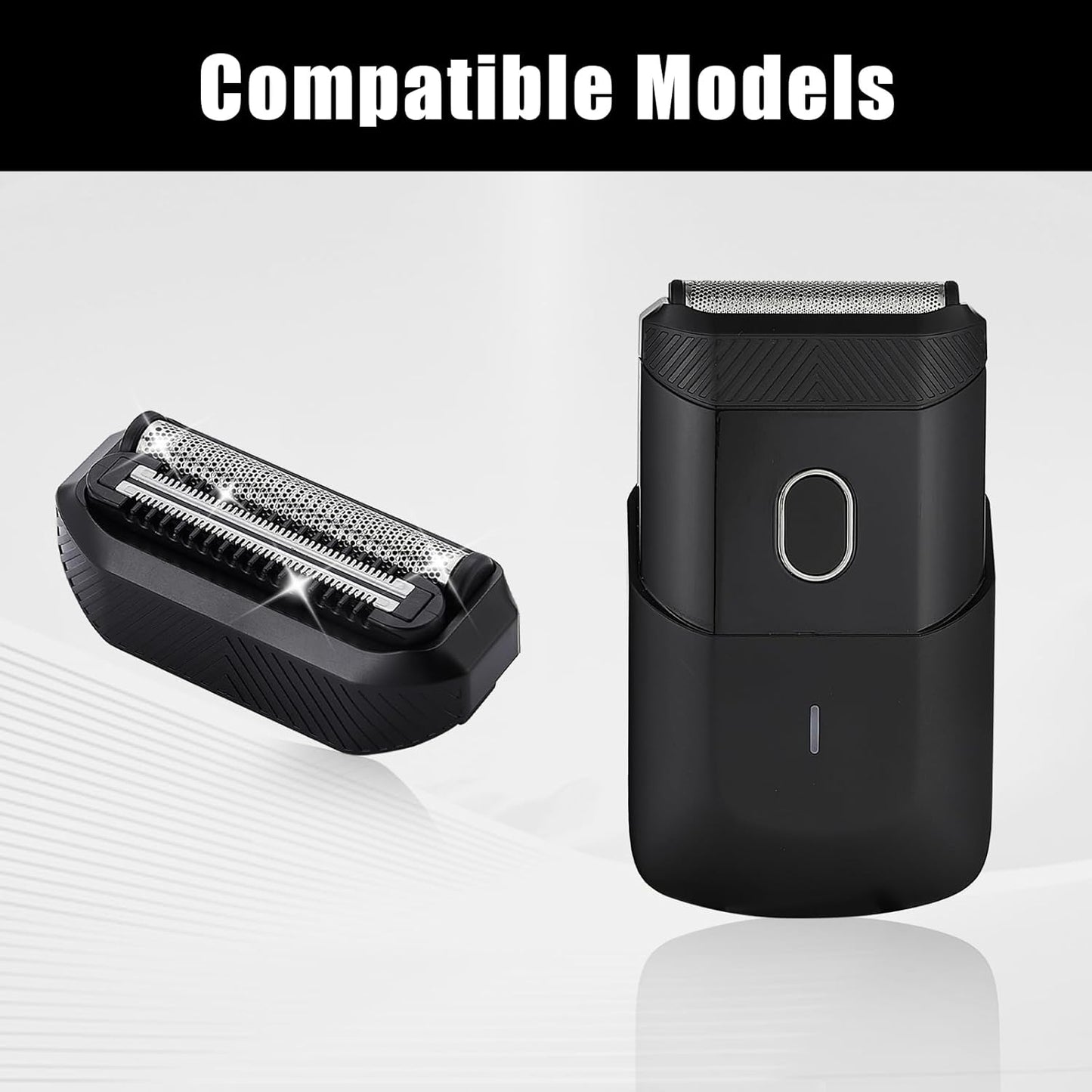 Shaver Replacement Blades compatible with Manscaped The Handyman Razor Blades for Portable Men’s Travel Facial Shaver Hair Groomer (1PACK)