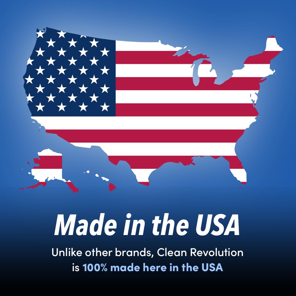 Clean Revolution Antibacterial Gel Hand Soap Refill, 128 Fl Oz, Ready To Use Gel Soap, Fresh Orange Scent, Non-Drying Formula - Made in USA