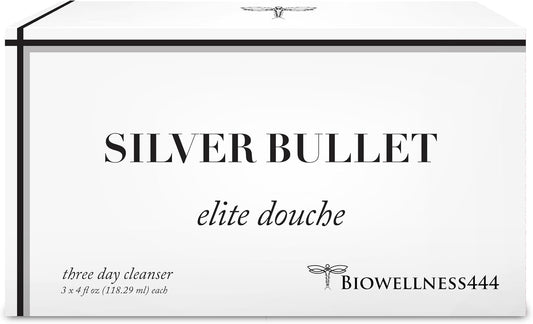 Silver Bullet Elite Vaginal Douche with Colloidal Silver & Tea Tree Oil - 3 Day Cleanse, Gentle & Effective Hygiene Solution