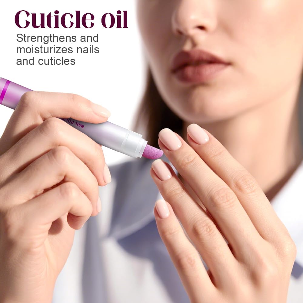Upgrade 3-in-1 Nail Care Pen, 2025 Cuticle Pusher with Ceramic Tip for Hangnails, Dry & Damaged Nails, Nail Cuticle Remover Pens, for Moisturize Strengthen Nails (3 PCS)