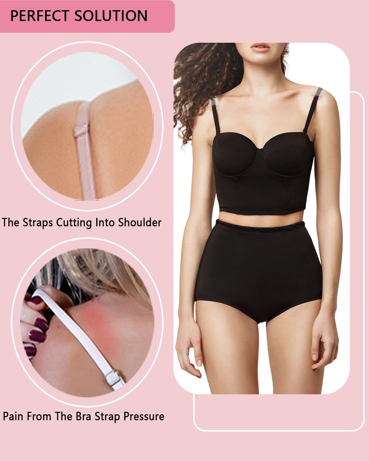 Bra Strap Cushion - Disposable Shoulder Pad Covers for Women to Relieve Pain from Tight Bras | Summer Lightweight and Sweat Absorbing Design (Nude 10P)
