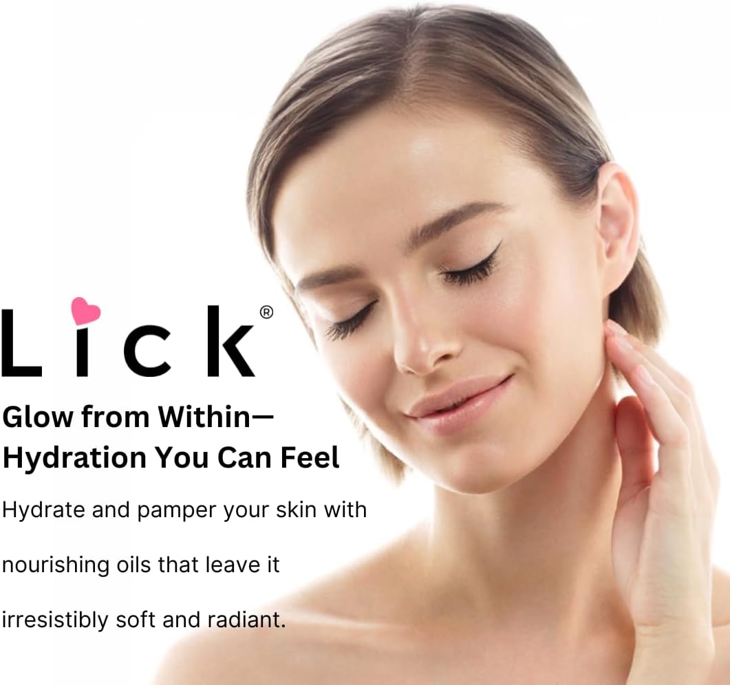 Lick Watermelon Aromatic Bath Oil - Natural Sweet Almond, Vitamin E & Jojoba Oils for Luxurious Experience for Women. Moisturizes Dry Skin, 12 Enchanting Aromas, Paraben Free, Made in USA 4 fl oz