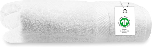 Delara Organic Cotton Luxuriously Plush Bath Sheet | GOTS & Oeko-TEX Certified | Premium Hotel Quality Towels | Feather Touch Technology| 650 GSM Long Staple|Soft, Quick Dry & Ultra-Absorbent 36"x70"
