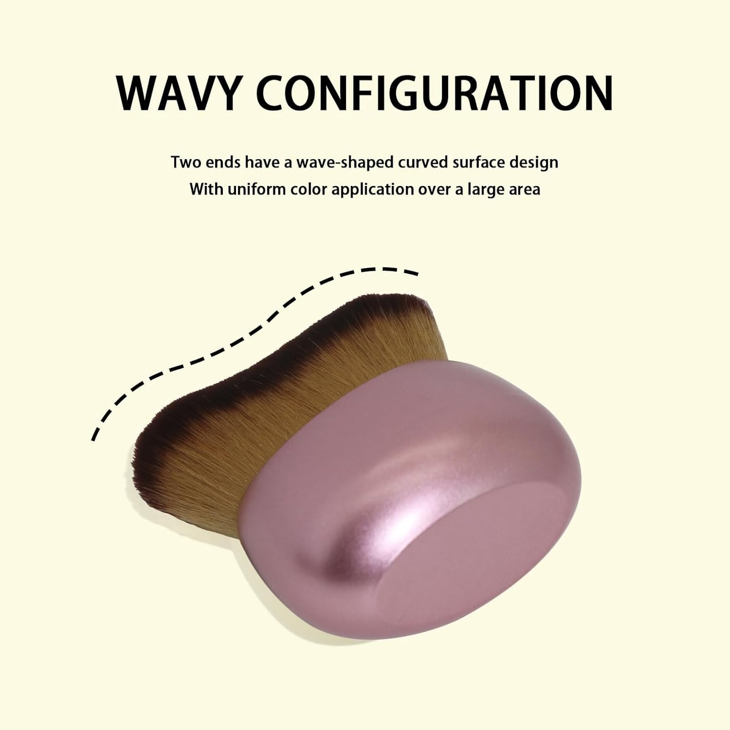 Makeup Blend & Blur Extra Large Body Brush for Self Tanner,Leg Makeup & Bronzer Self Tan Applicator, Powder, Foundation, Blusher, Bronzer，Massager for Face Gift box (Black)