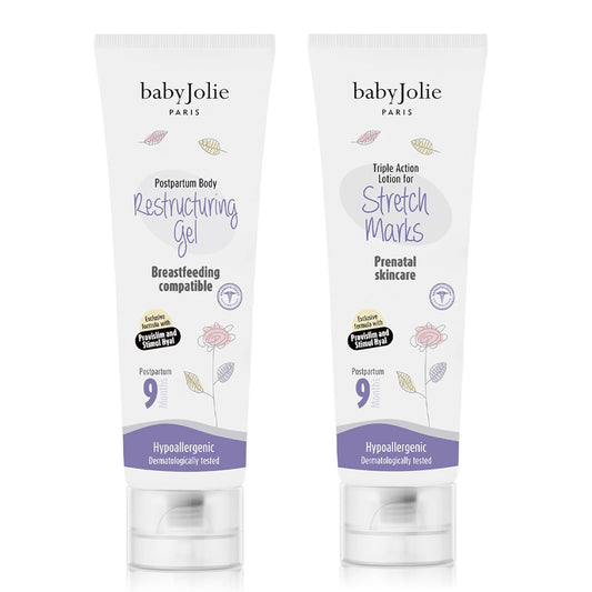 Baby Jolie Stretch Mark Cream for Pregnancy | Triple Action Lotion for Stretch Mark Prevention (Set)
