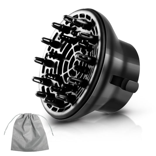 KAHEM Universal Hair Diffuser, Adjustable from 1.77 Inch to 2.76 Inch, Hair Dryer Diffuser Attachment for Frizz-free curly hair,Professional Blow Dryer Diffuser