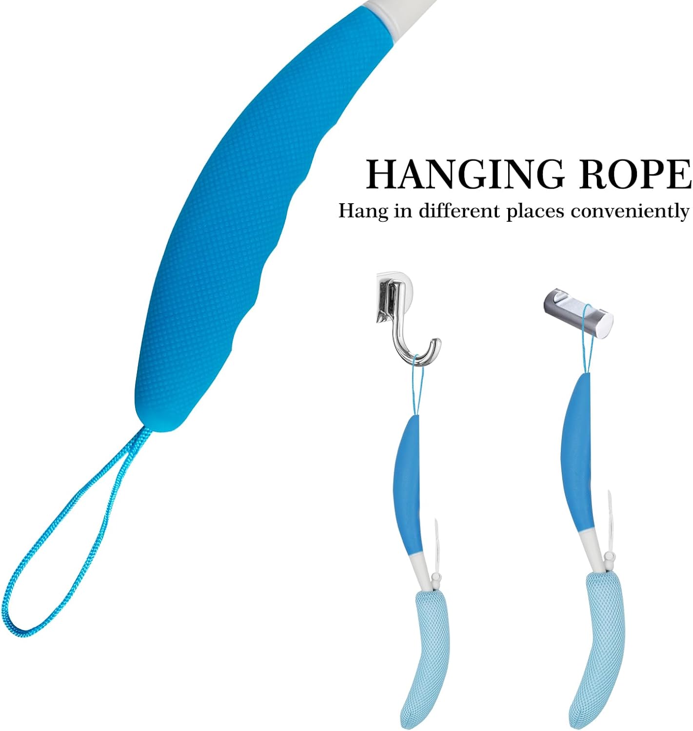 Long Handle Bath Brush Back Scrubber for Use in Shower,Dual-Sided Non Slip Shower Scrubber for Cleaning Body，Exfoliator Wet or Dry Brushing Bath Brush Long Handle for Shower (Green-Green)