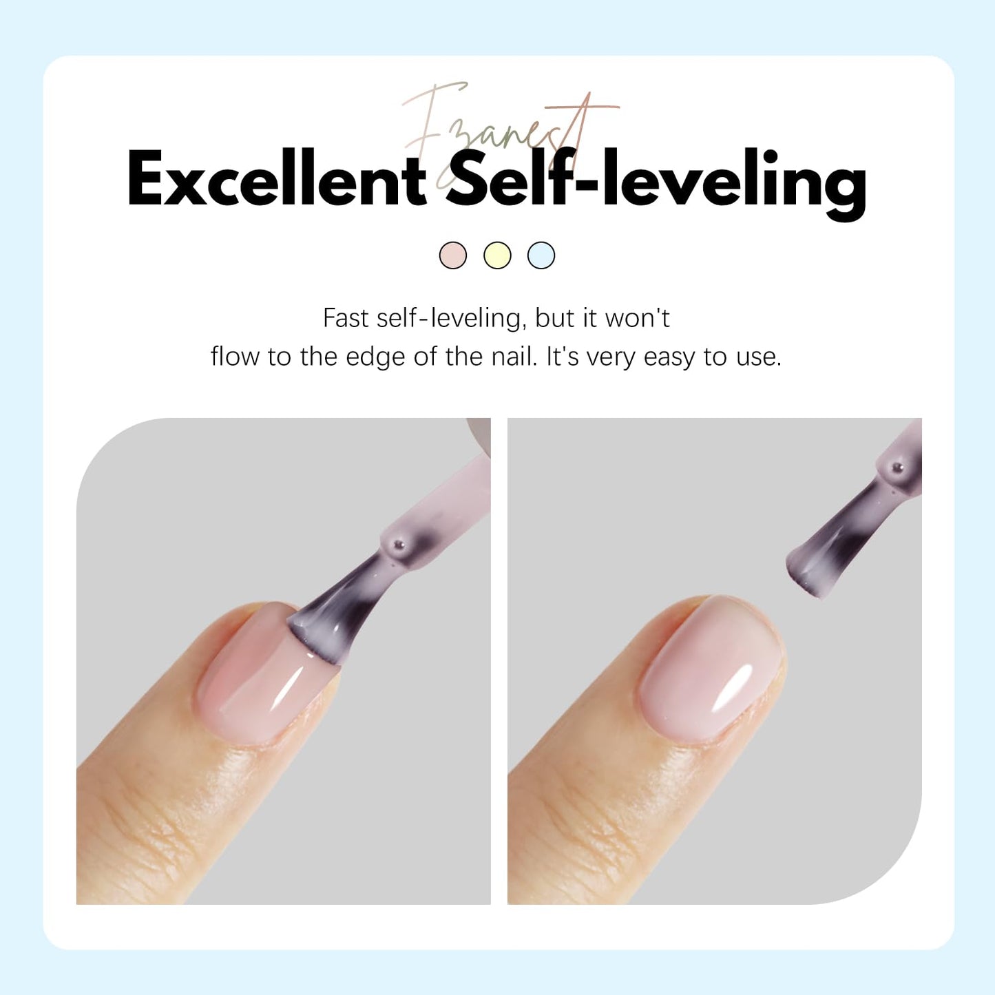 FZANEST Hema-Free Rubber Base Builder Gel Set, 6 Colors Nude Pink Gel Polish Sheer Milky White Natural Nail Polish French Tips Base Colors Nails Strengthener Soak Off Gift for Womens