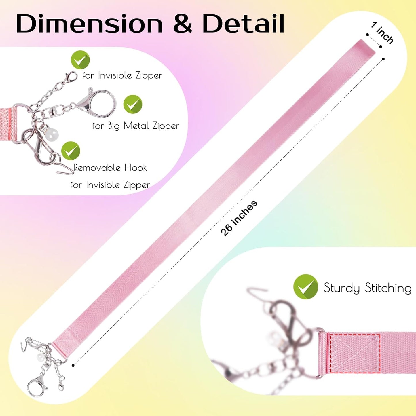 Zipper Helper Bracelet Helper Tool Set, Zipper Puller Helper Dresses Zipper Pull Helper Back Zipper Puller for Overweight, Elderly, Disabled, Individuals or Travel, Easy to Use