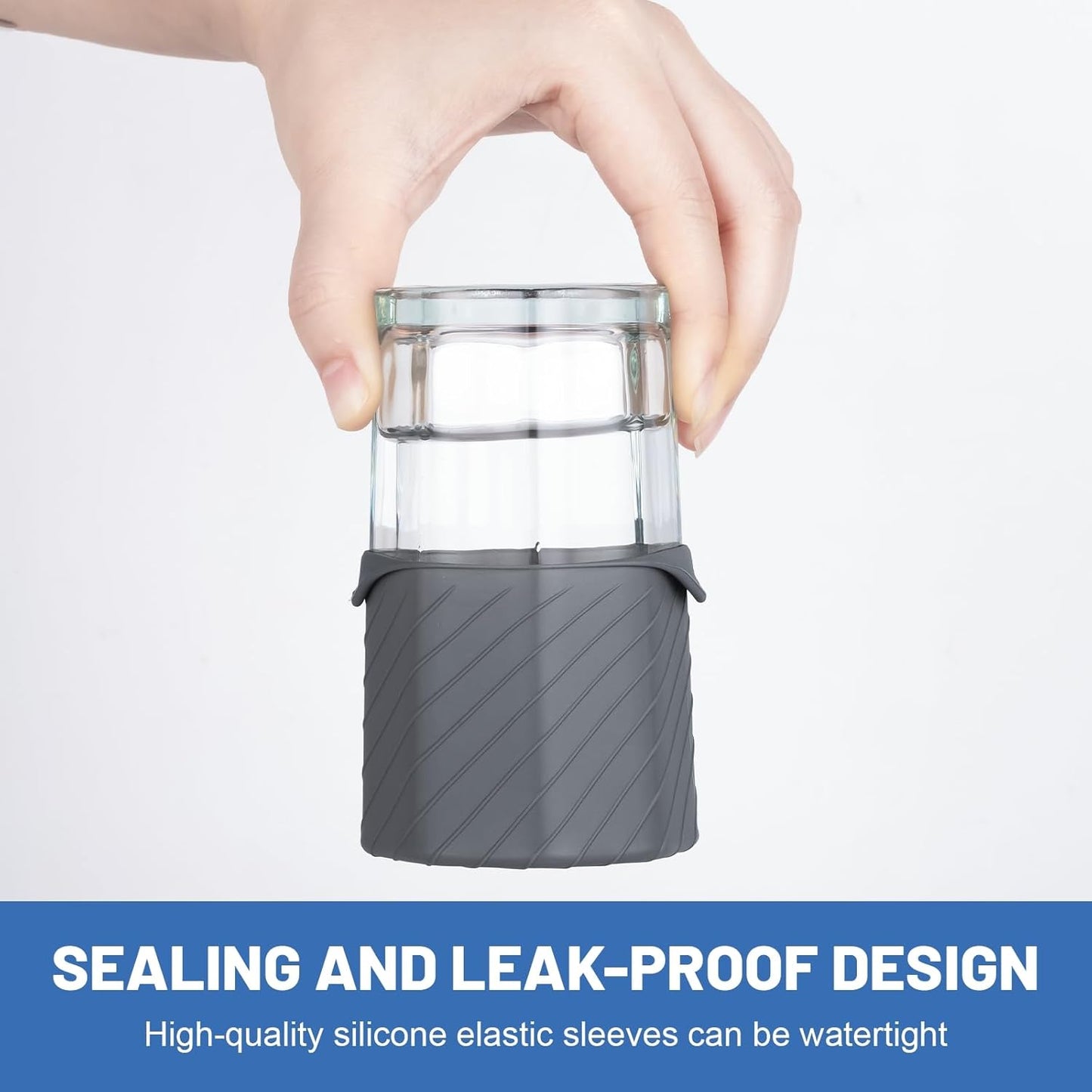 Bottle Covers for Travel, Leak Proofing, Travel Size Container Silicone toiletry sleeves, Leak Locks Travel Accessories for Shampoo Wash Body Bottles and other beauty and personal care(8pcs)