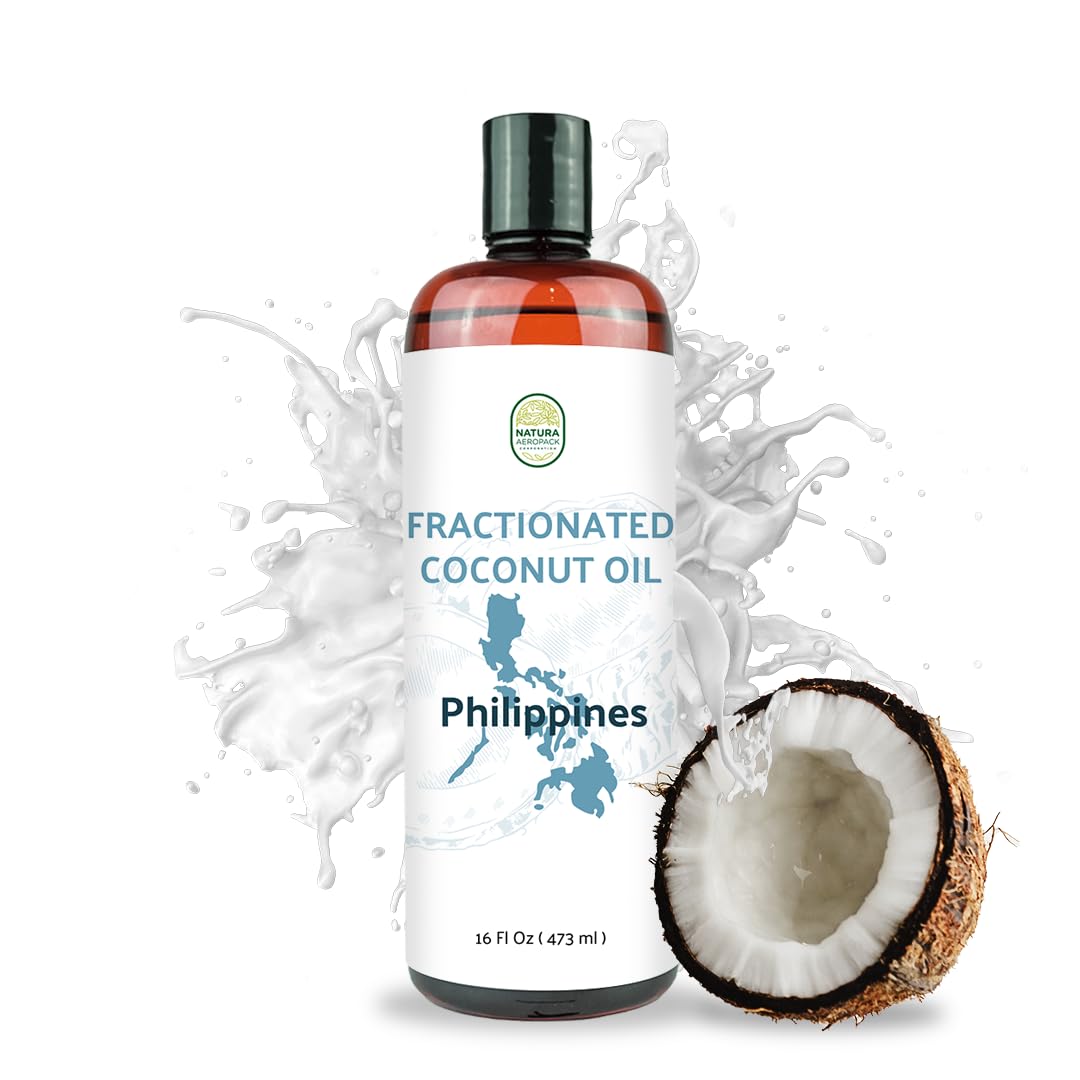 Fractionated Coconut Oil - Sourced Directly from our Farm Partner in the Philippines - Carrier Oil for Diluting Essential Oils, Body, Hair, and Skin Moisturizer - (16oz)