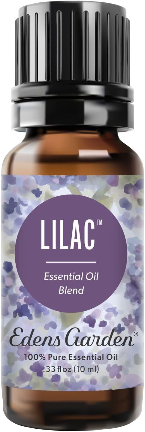 Edens Garden Lilac Essential Oil Blend – 100% Pure Premium Grade, Synthetic-Free Freshie Scent Alternative, Undiluted, for Soap Making, Diffuser & Humidifiers, Floral Aromatherapy 10 ml (.33 fl oz)