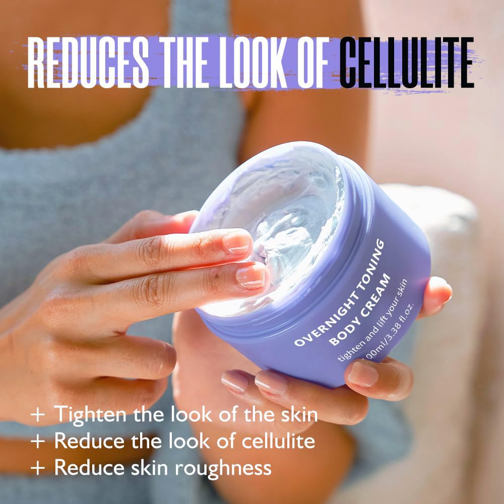 Get Dream Overnight Toning Whip Belly, Body Firming Cream, Skin Tightening Cream for Women, Anti Wrinkle Moisturizing, Target Stretch Marks, Tight Cellulite Firmness of Skin While Sleeping