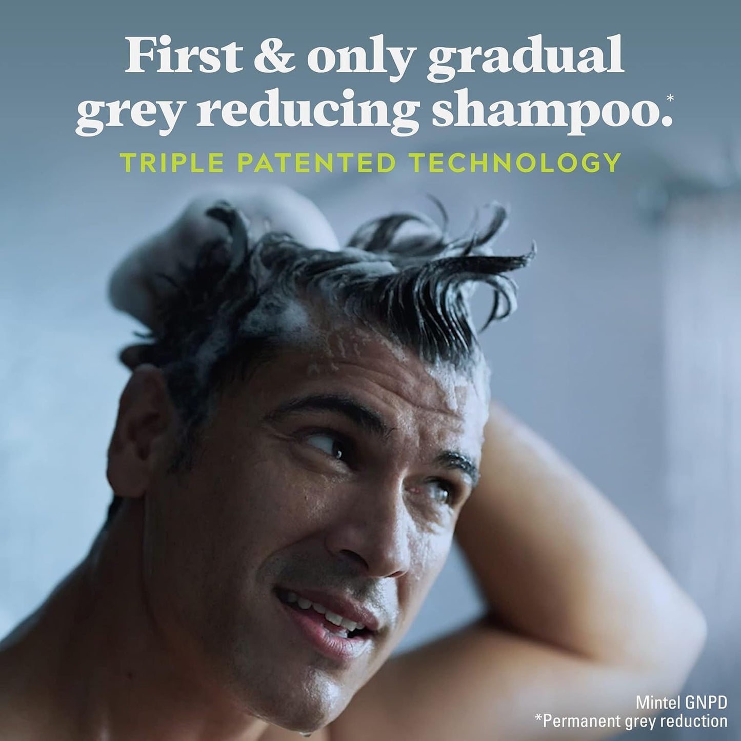 Just for Men Control GX Grey Reducing Shampoo, Gradual Hair Color with Keratin for Stronger Thicker and Healthier Looking Hair, 4 Fl Oz - Pack of 3 (Packaging May Vary)