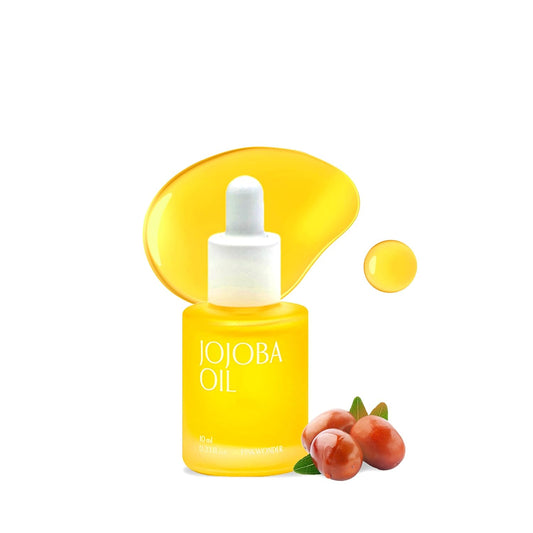 PINKWONDER USDA Organic Jojoba Oil | 100% Pure, Cold-Pressed Oil for Face & Facial Care, Gua Sha | Non-Greasy Korean Skin Care for Women 0.33oz (10ml)