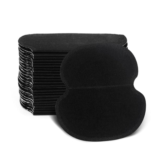 Large Underarm Sweat Pads for Women and Men Fight Hyperhidrosis [100PCS], CANAGROW Disposable Armpit Sweat Pads Comfortable Unflavored, Non Visible, Extra Adhesive, Sweat Free Armpit Protection, Black