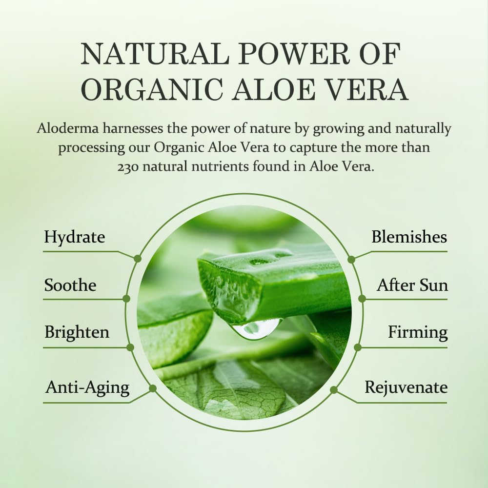 Aloderma Aloe Botanical Hydrating Mist Made with 82% Organic Aloe Vera - Soothing, Moisturizing Facial Spray with Panthenol - Refreshes, Invigorates Skin Throughout the Day, 120ml/4.23Oz (3)