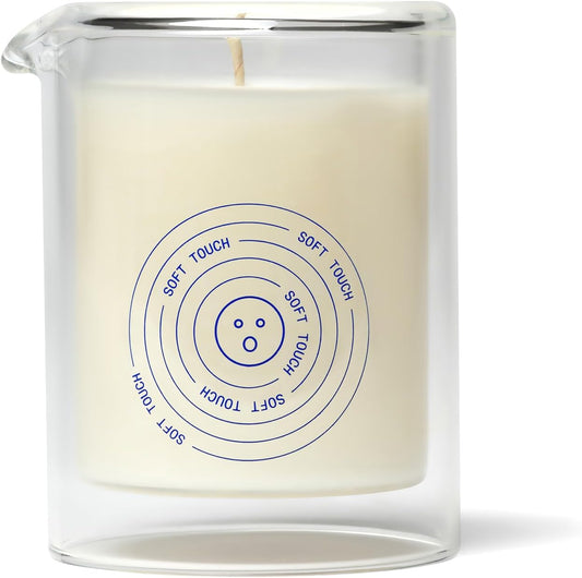 Dame Products Massage Oil Candle - Plant-Based with Kava Kava - Moisturizing and Relaxing - Soft Touch Scent
