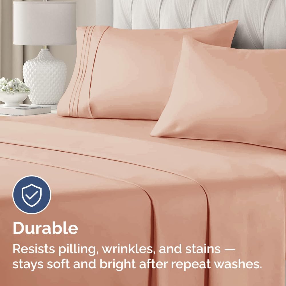 Queen Pillow Cases Set of 2 - Ultra Soft Hotel Quality Pillowcase Covers - Comfy, Cozy & Wrinkle Free - Shrinkage, Stain and Fade Resistant - Machine Washable Pillow Protectors - 2 Piece Set - Mauve