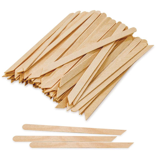 Tachibelle Wooden Wax Sticks - Body Eyebrow, Lip, Nose Small Waxing Applicator Sticks for Hair Removal and Smooth Skin Professional Spa - 2 in 1 (pointed and slanted) (Pack of 250)