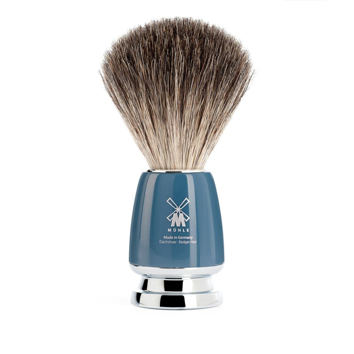 MÜHLE RYTMO 4-piece Pure Badger 5-Blade Razor Modern Luxury Wet Shaving Set - Perfect for Every Day Use, Barbershop Quality Close Smooth Shave